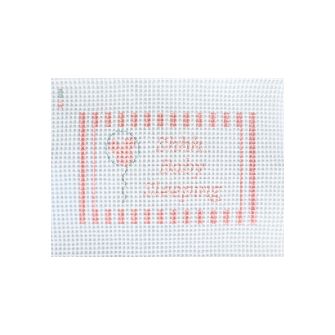 Shhh... Baby Sleeping (Pink) - Large Canvas - Ready To Ship