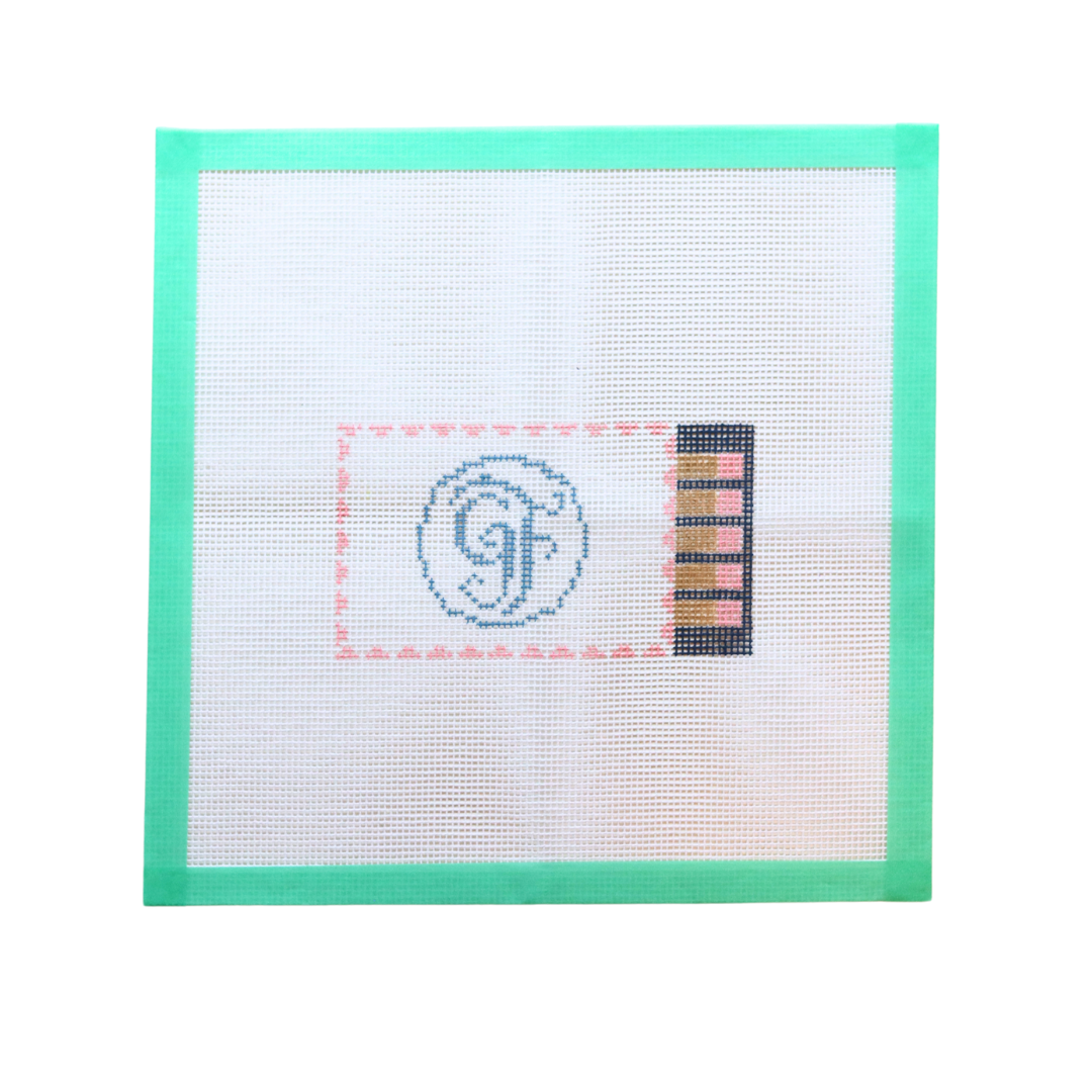 The Grand Resort Matchbox Hand Painted Needlepoint Canvas