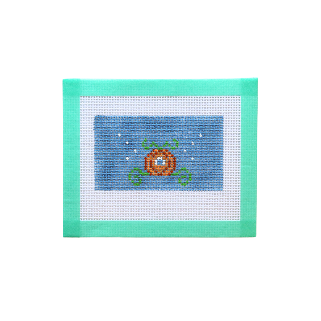 Pumpkin Coach Hand Painted Needlepoint Canvas