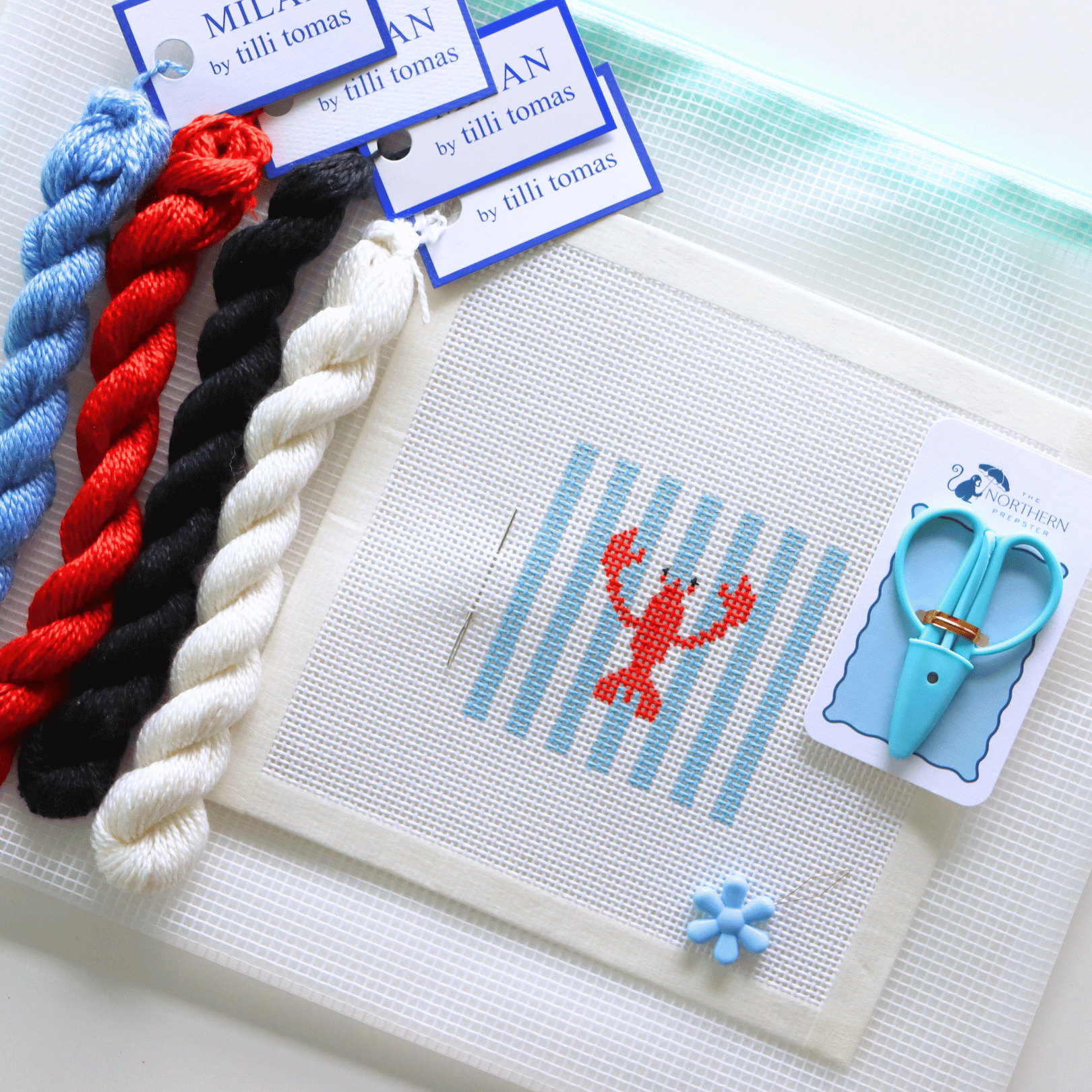 Lobster Beginner Needlepoint Kit