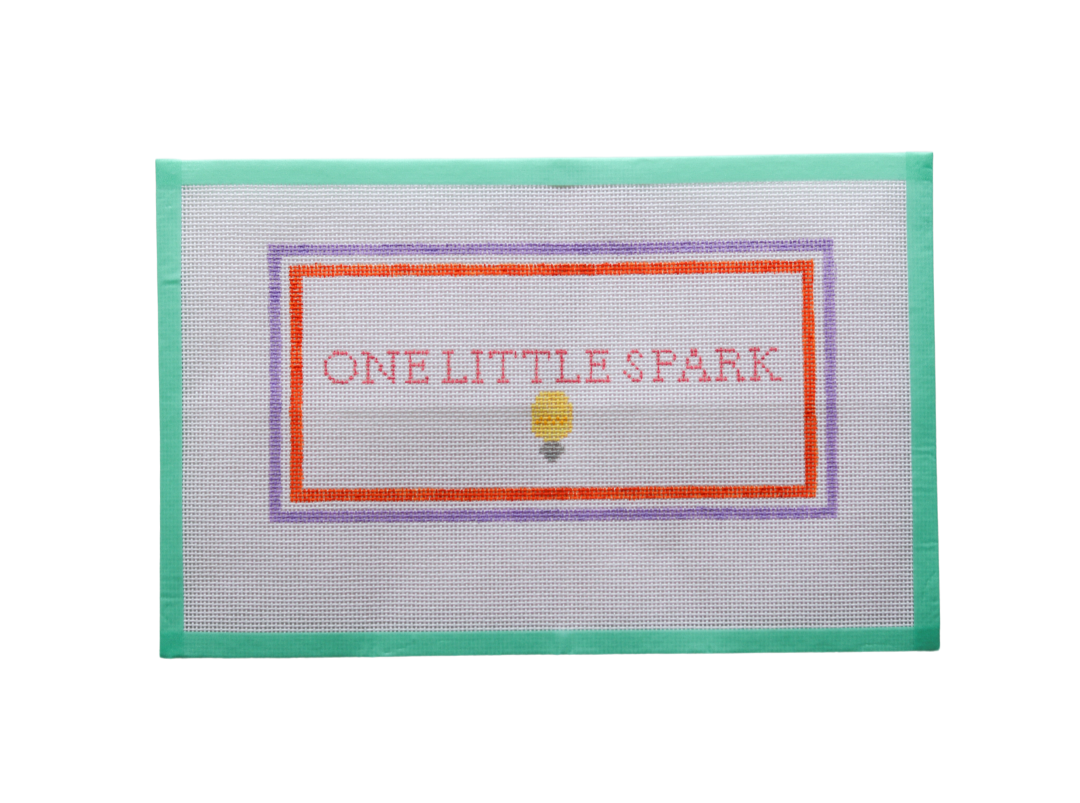 One Little Spark Hand Painted Needlepoint Canvas