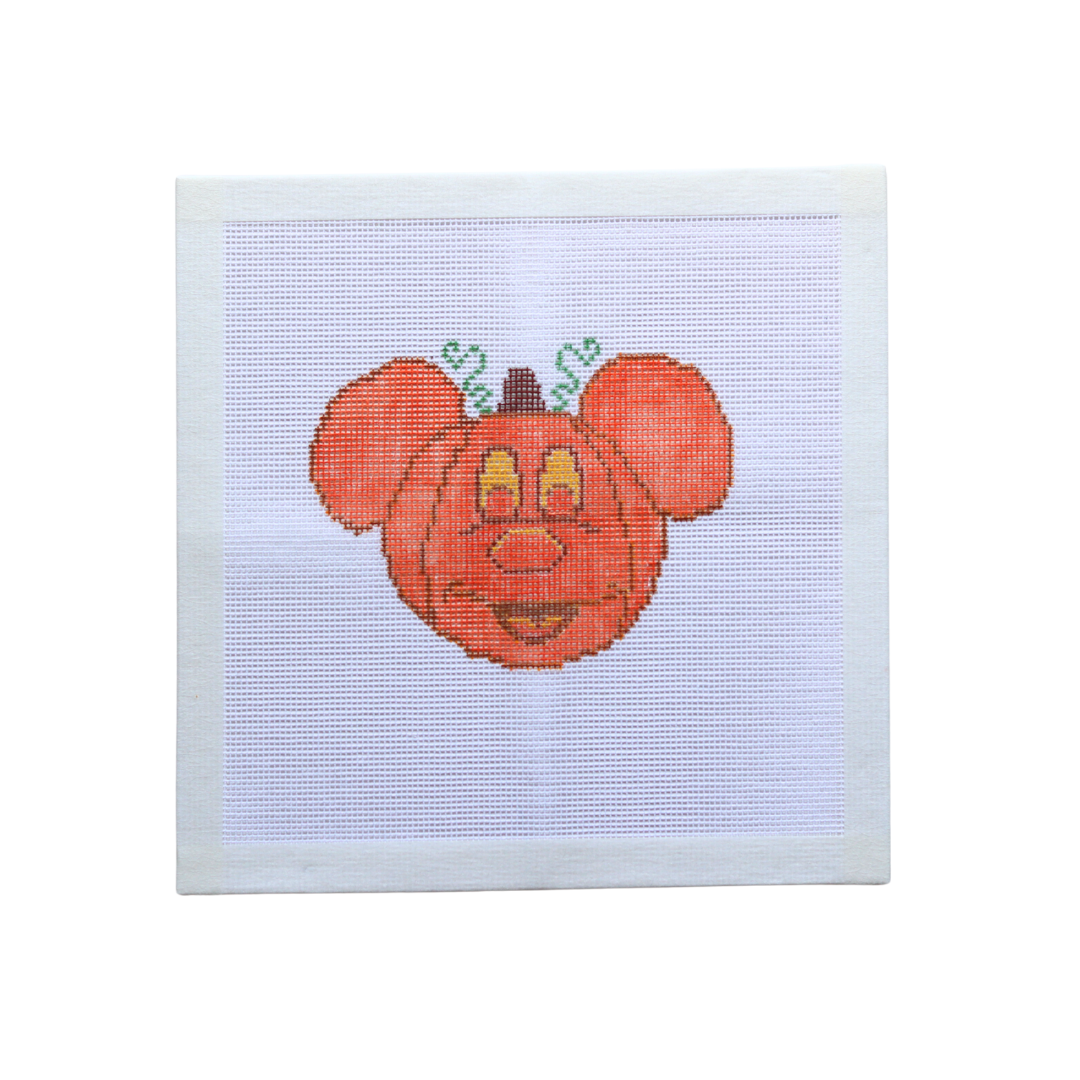 Halloween Pumpkin Hand-painted needlepoint canvas