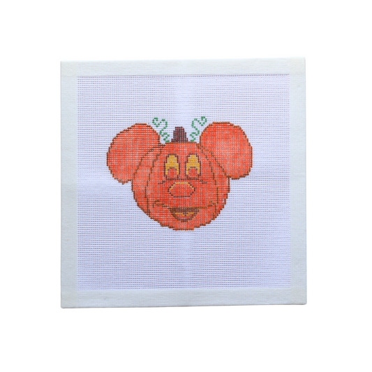 Halloween Pumpkin Hand-painted needlepoint canvas