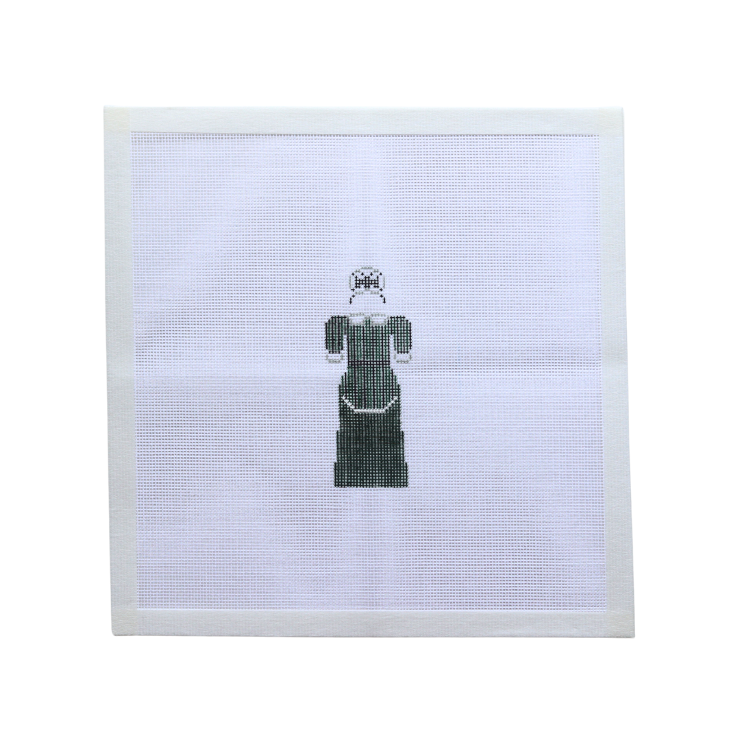 Ghost Host Dress Hand-painted needlepoint canvas